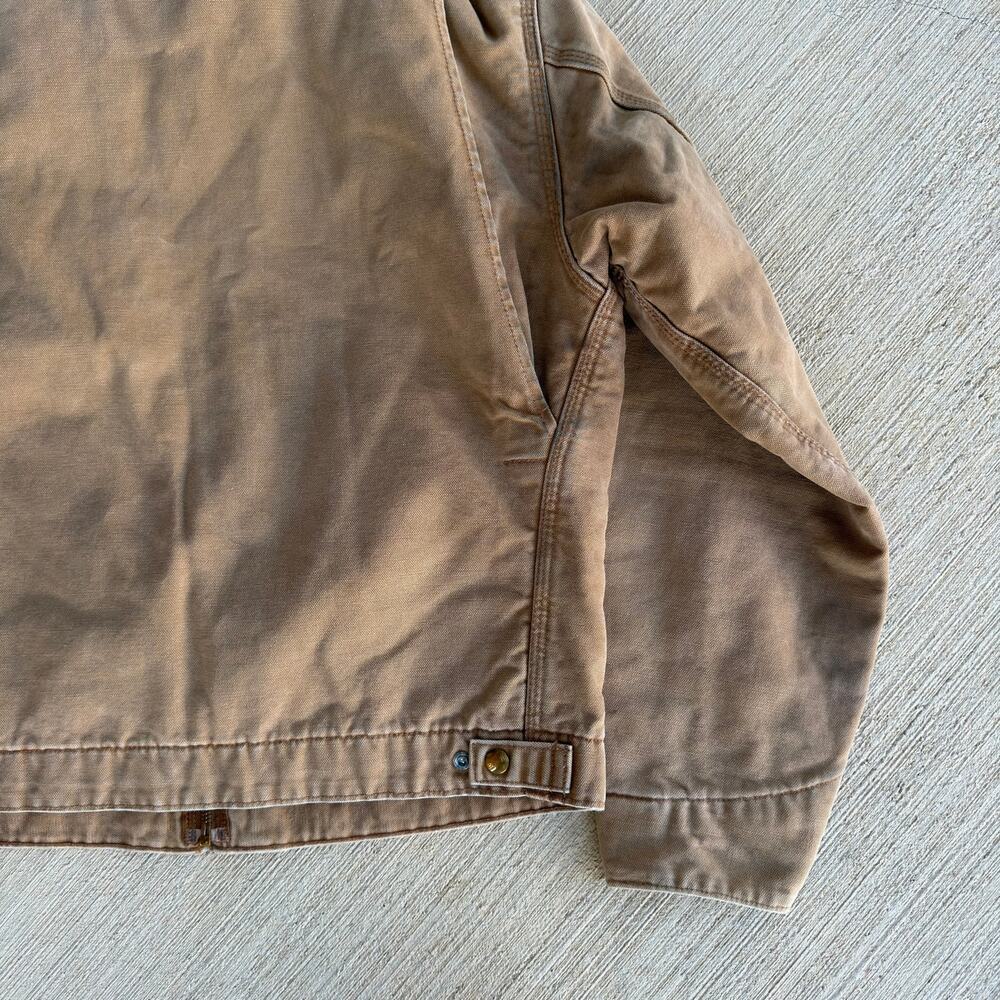 Carhartt RNJ001 BRN faded brown detroit work wear jacket - Picture 8 of 9